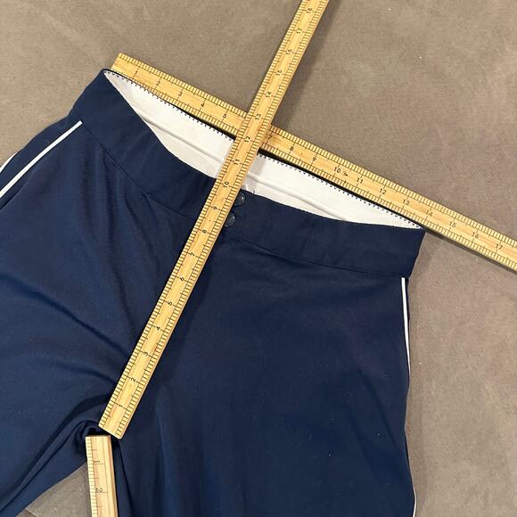Alleson Athletic Navy Blue Softball Pants Pants Women L Large White Side Stripe - Picture 11 of 11